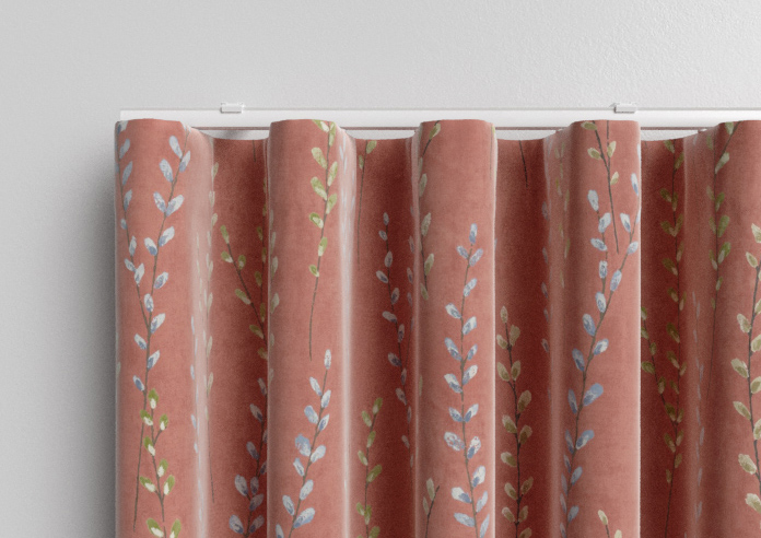 Willow Field, French Coral - Made to Measure Curtains - Image 13